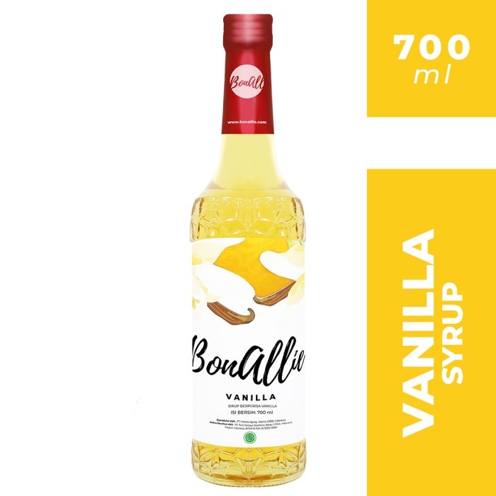 

Bonallie Premium Vanilla Syrup 700ml - Bonalie Sirup rasa Vanila