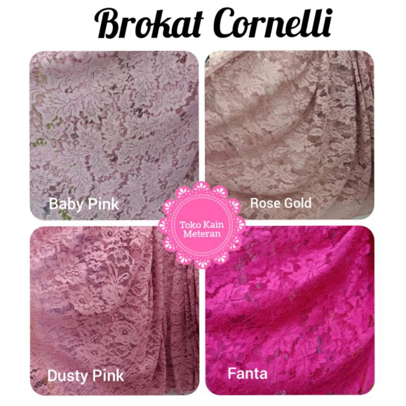 KAIN BROKAT CORD CORNELLI SERAGAM/ BRUKAT FATMAWATI