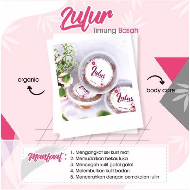 LULUR TIMUNG BASAH