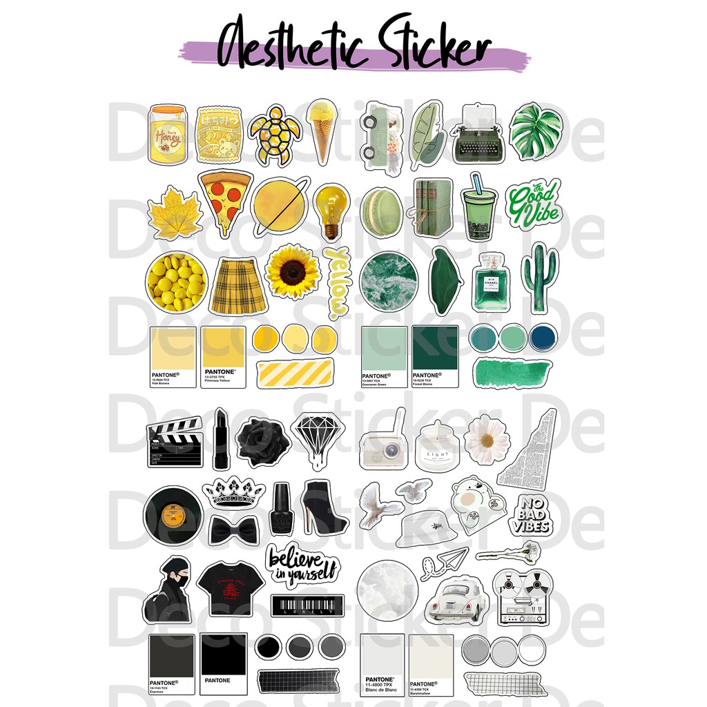 

[READY STOCK] Sticker aesthetic pack/Sticker Tumblr/Sticker lucu