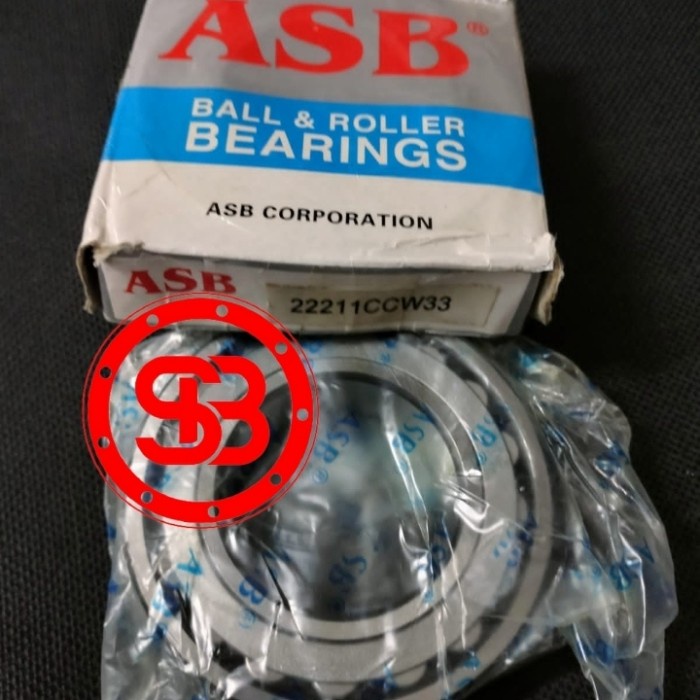 SPHERICAL ROLLER BEARING 22211 CCW33 ASB (55x100x25)