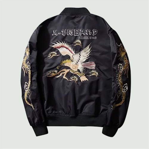 Jaket sukajan pria  original X Urband Absolute Jaket Bomber Sukajan Torino Dragon A164