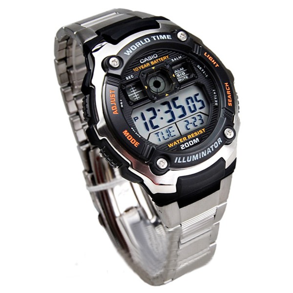 Hot Item Jam Tangan Digital Pria Sports Ae-2000Wd Stainllesh Casio Original