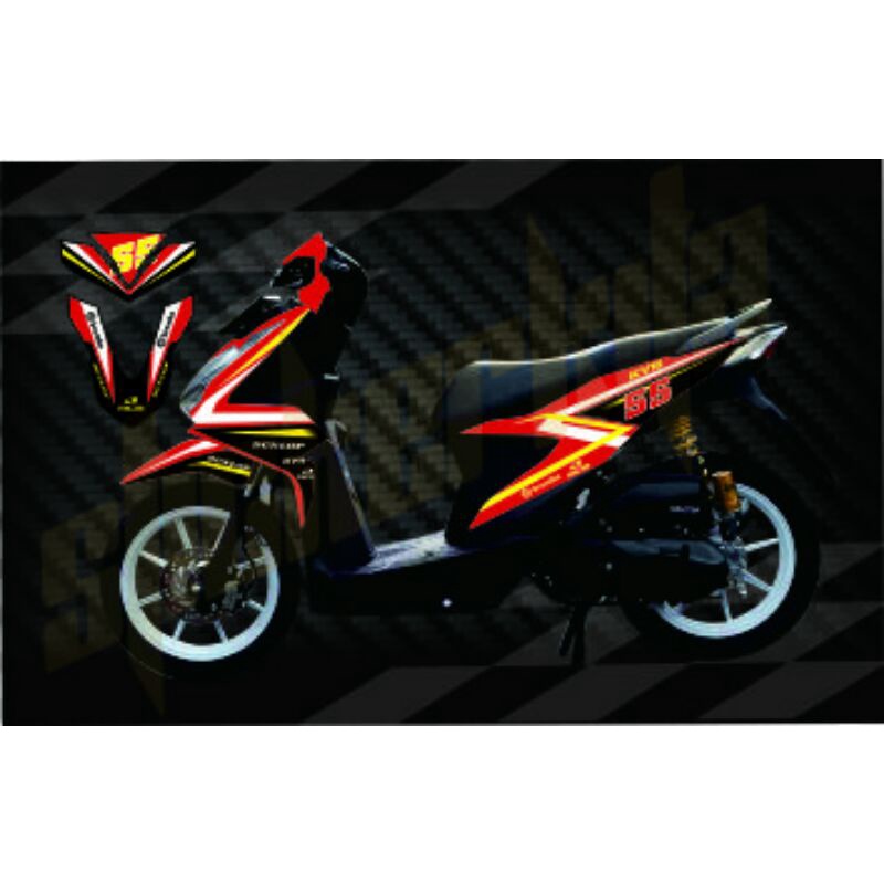 Decal sticker full body BEAT new fi 2020 Deluxe techno-dekal stiker beat 2020