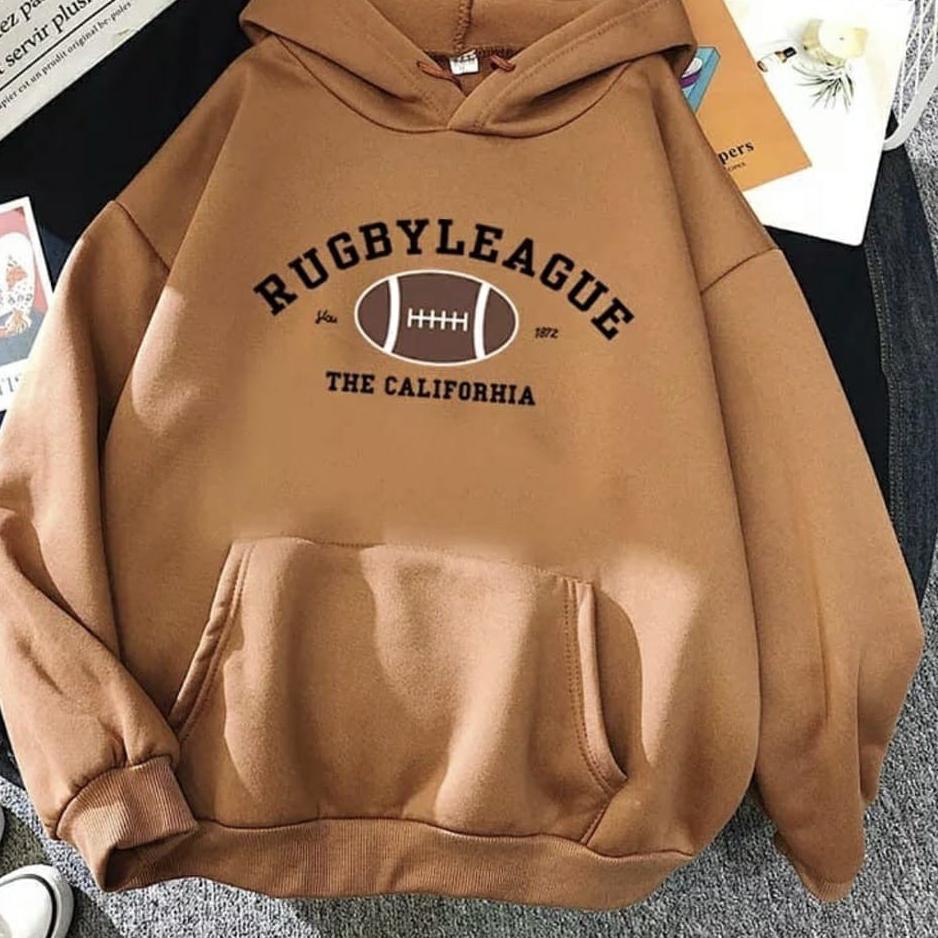 Ready SWEATER HOODIE WANITA || RUGBY CALIFORNIA SWEATER HOODIE
