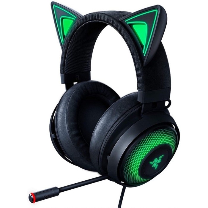 Razer Kraken Kitty Edition - Gaming Headset - Black - Hitam