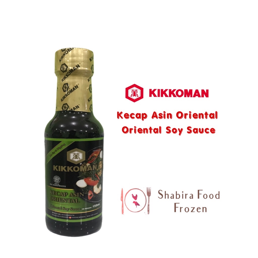 

Kikkoman Kecap Asin Oriental / Oriental Soy Sauce Halal 150 ml | Light Sauce