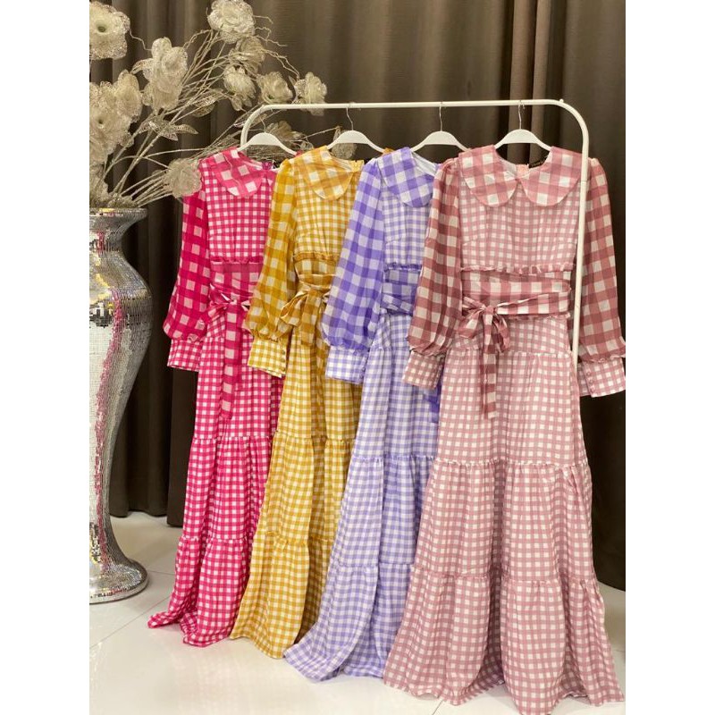 Gamis Lesty Kotak Vivorie/gamis lesti