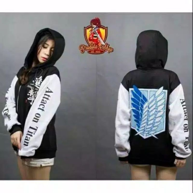 jaket attack on titan logo baseball