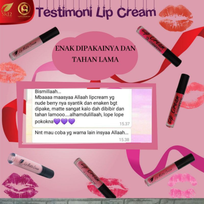 LIP MATTE CREAM NUDE BERRY SR12id / LIP MATTE /LIP MATTE  MOIST / NO PARABEN / TAHAN LAMA / Lip matte cream original / premium / berkualitas / termurah / terbaik / bagus / bpom / saudagarsr12