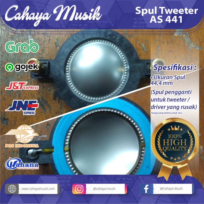 spul spool tweeter as 441 high quality ( model beta 3) - AS-441 PC