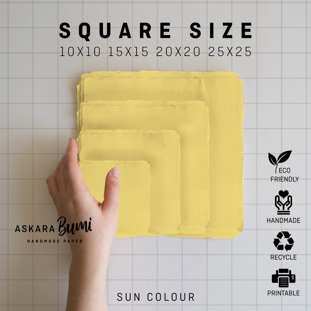 

Kertas Daur Ulang // Handmade // Ramah Lingkungan // eco friendly // Sun-Square