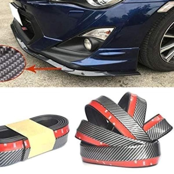 Pelindung Bumper List Karet Universal Hitam Samurai CARBON