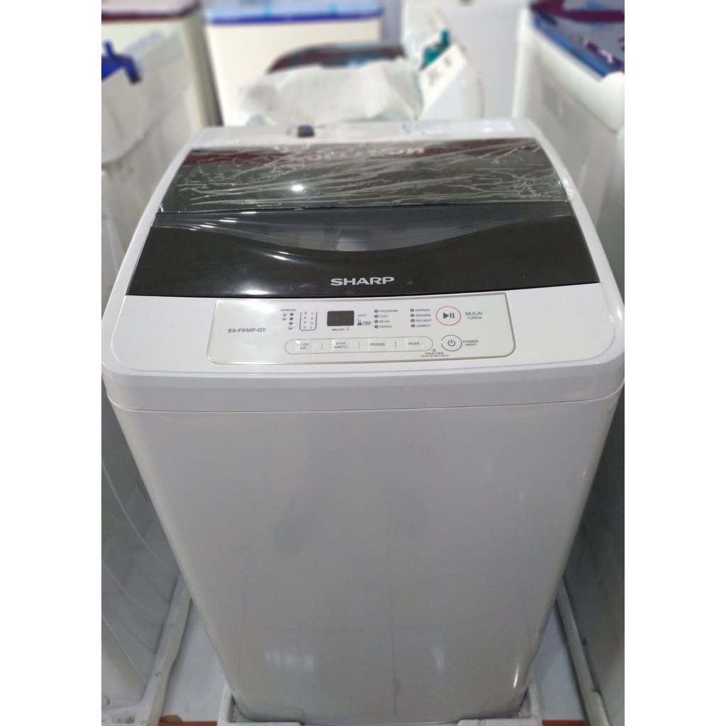 SHARP 950P-GY MESIN CUCI OTOMATIS 1 TABUNG 7,5KG