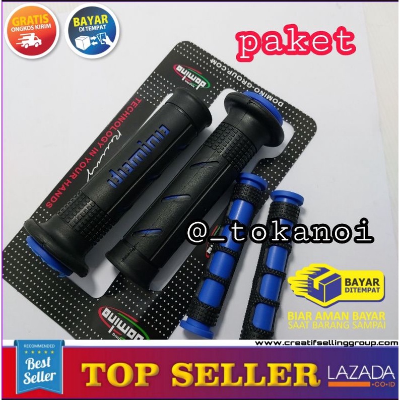 PAKET DOMINO HandGrip Motor / Accesories Motor / Karet Stang/Karet Gas GRATIS Karet Handle Terbaru