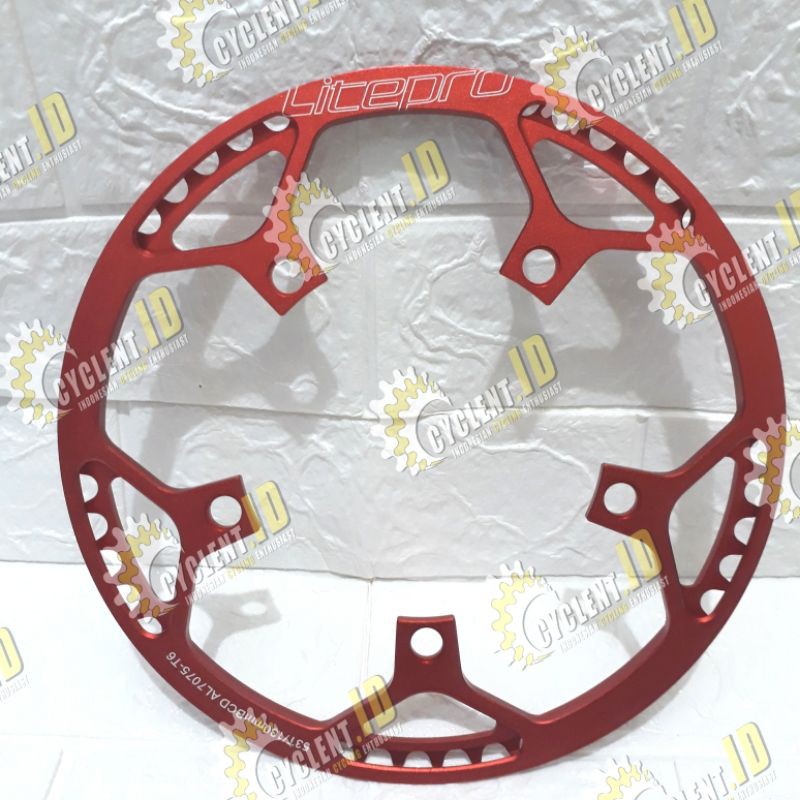 Chainring Litepro Original merah BCD 130