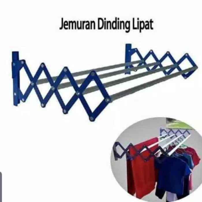 JEMURAN TARIK DINDING / JEMURAN DINDING LIPAT 4 PIPA NAGATO / JEMURAN BAJU / JEMURAN MULTIFUNGSI