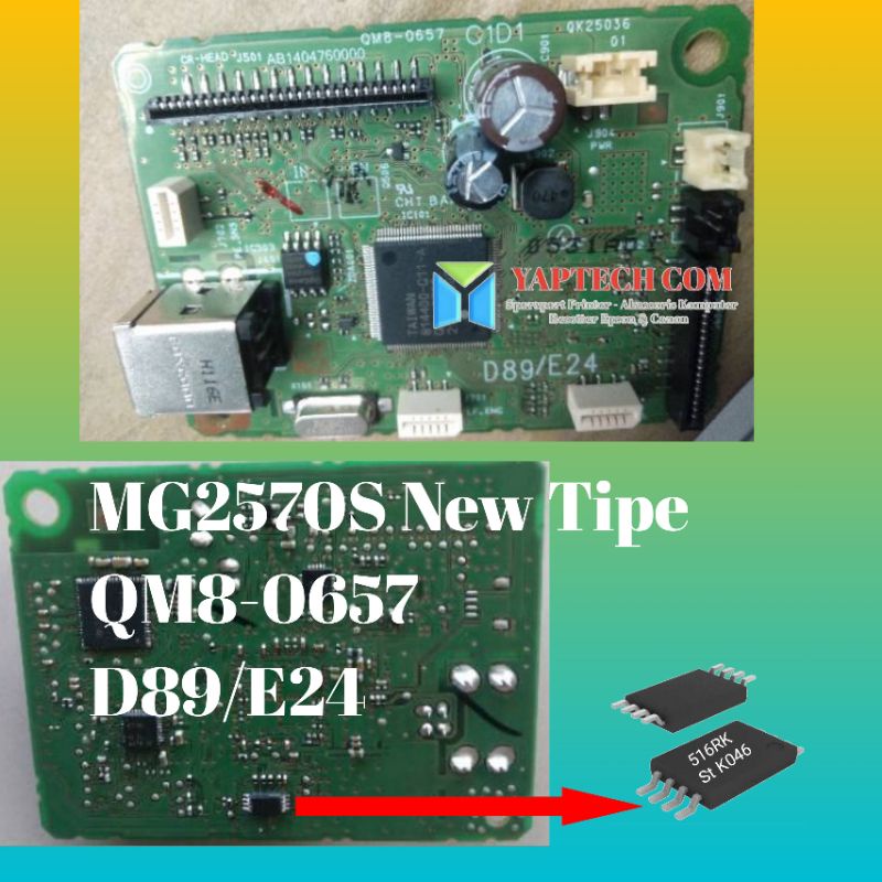 MG2570S IC Eprom 516RK 508RK 508Rp New Model Mainboard QM8-0657 D89/E24