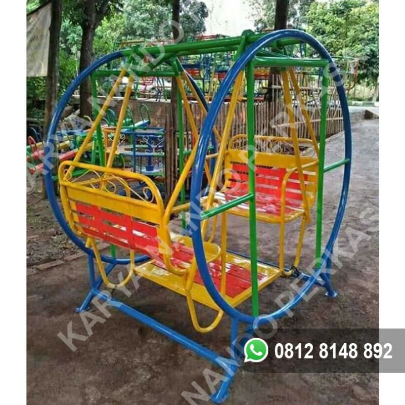 ayunan besi bulat bangku 65cm