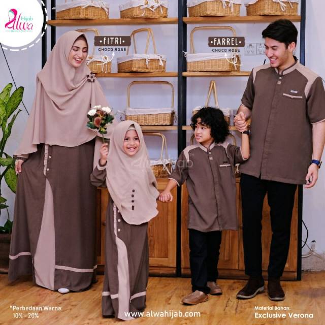 sarimbit family fitri farel ori by alwa hijab