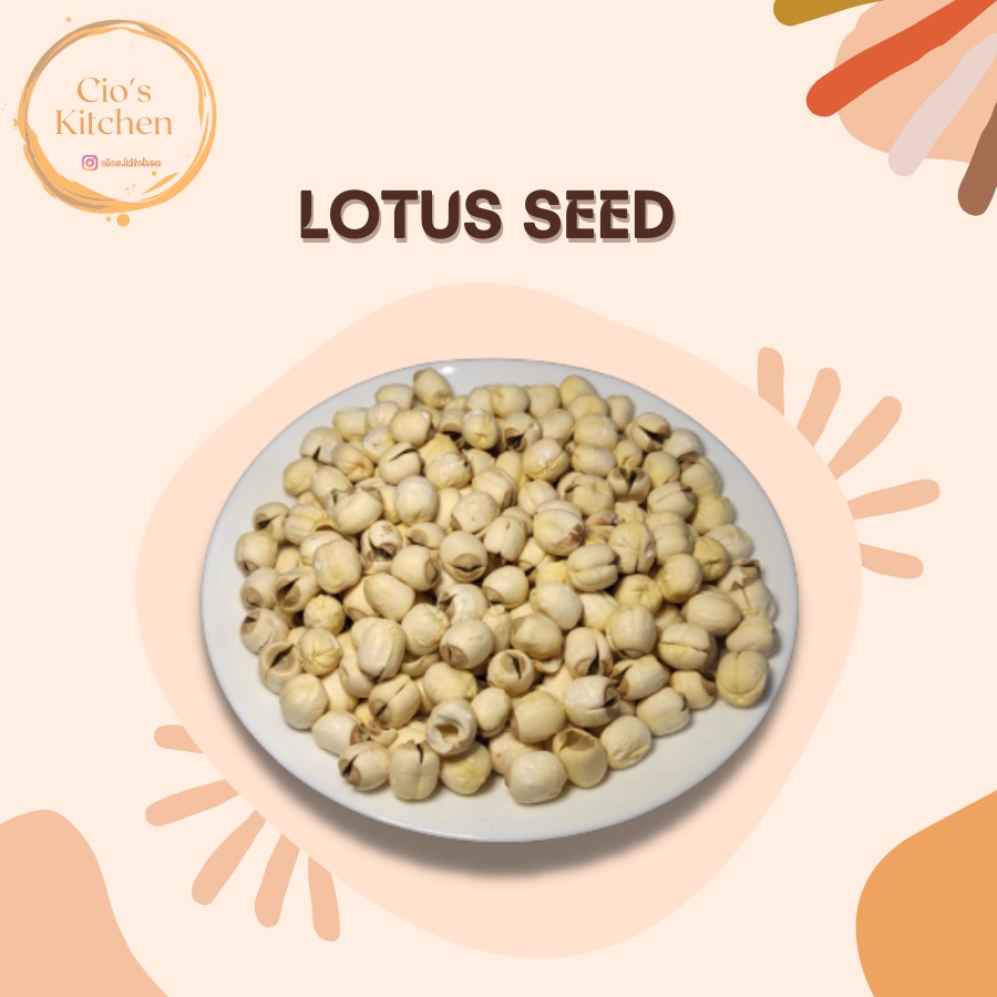 

PREMIUM LOTUS SEEDS (BIJI TERATAI/LIEN ZHI) - 25 GRAM