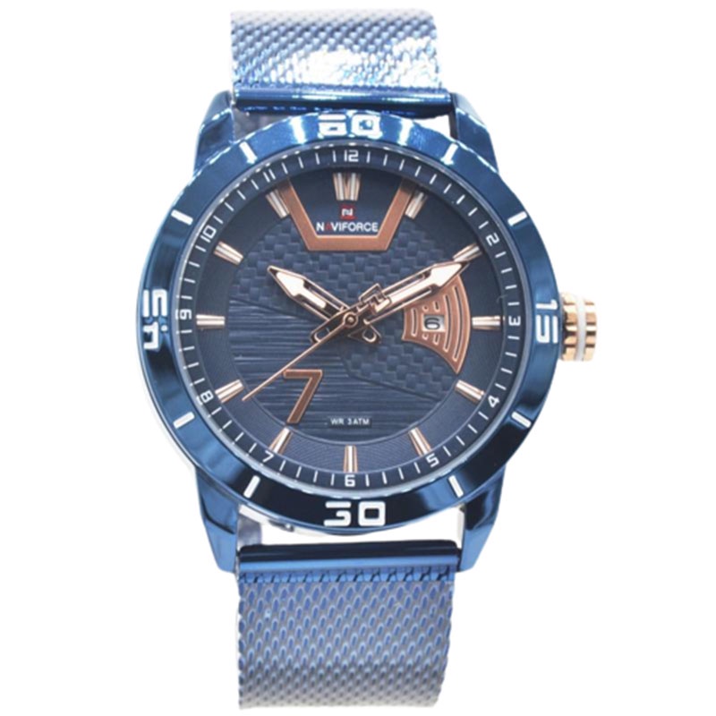 JAM TANGAN NAVIFORCE 9155 M2 ST LA MEN - STAINLESS STEEL - BLUE NAVIFORCE ORIGINAL 9155 JAM NAVIFORC