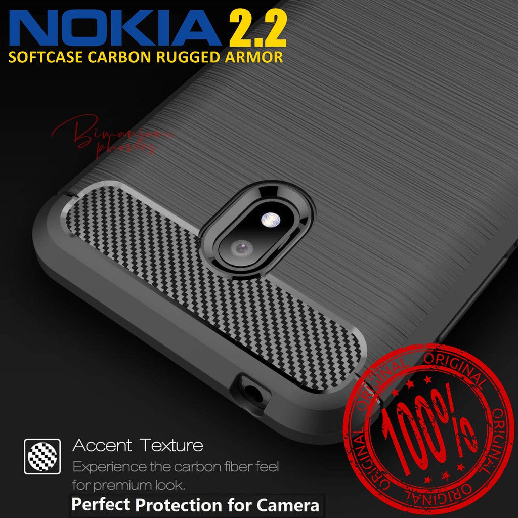 Nokia 2.2 2019 - Soft Case Carbon Rugged Armor Original