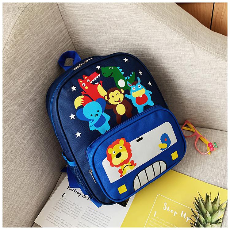 TAS RANSEL ANAK LAKI ANIMAL FAMILY SAKU BOTOL TAS SEKOLAH ANAK PG PAUD TK SD SMP