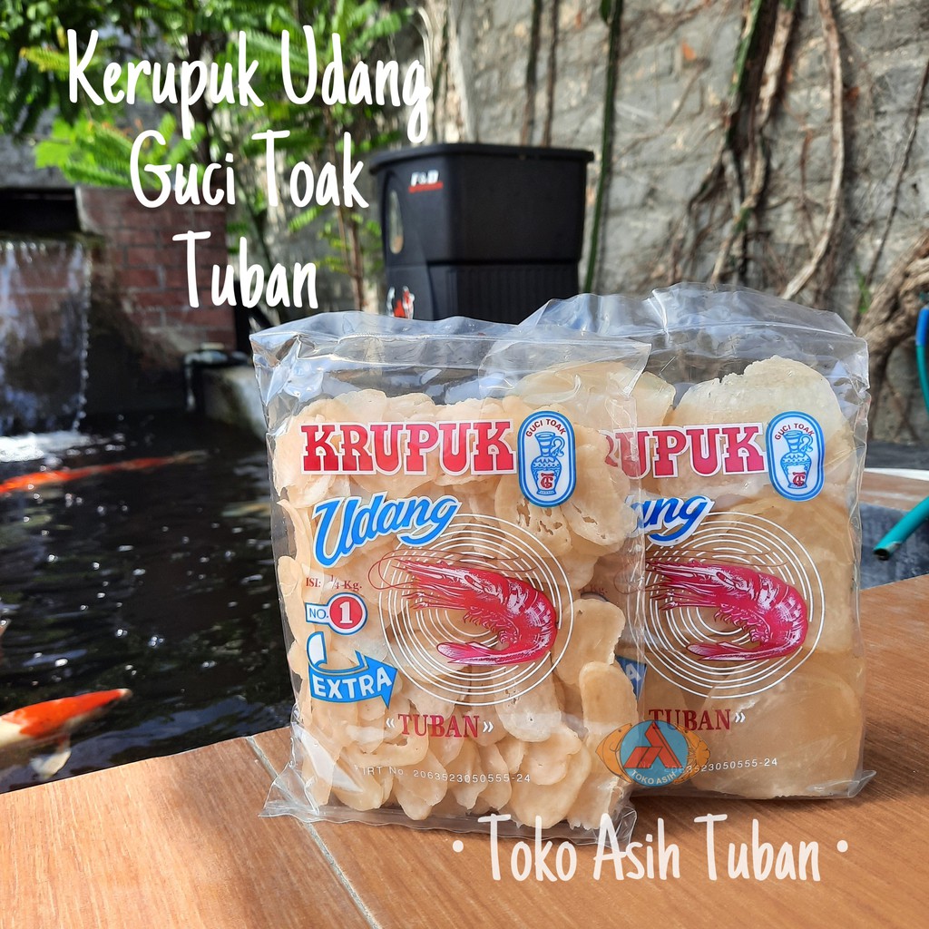 

Kerupuk Udang Guci Toak / Krupuk Udang Guci Toak Extra Tuban (Mentah)