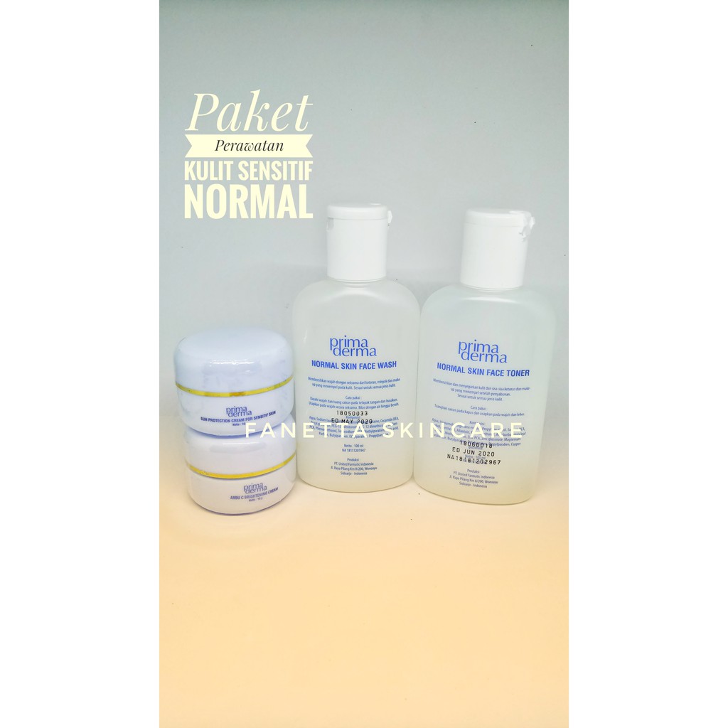 Paket Primaderma Perawatan Kulit Sensitif Normal