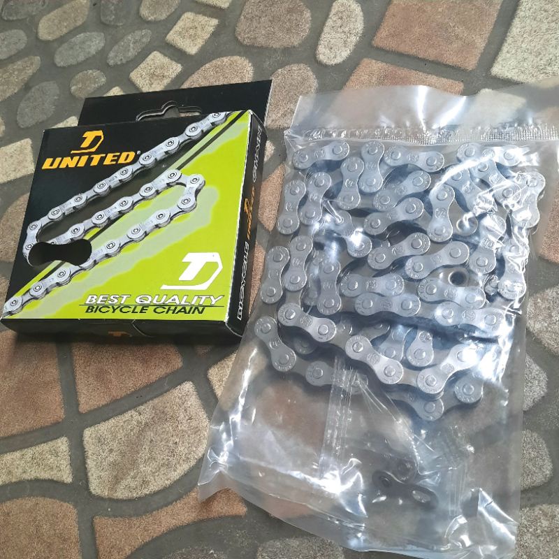 Rantai sepeda chain  mtb 8 speed 8sp united YBN 116L