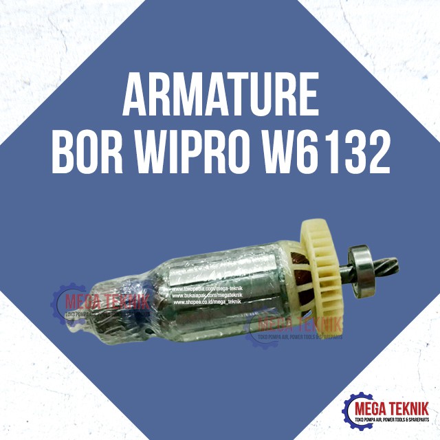 Armature / Angker Mesin Bor Tangan Impact 13mm Listrik Wipro Ori W6132
