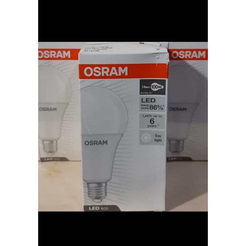 BOHLAM LAMPU LED OSRAM 14 WATT ORIGINAL ASLI