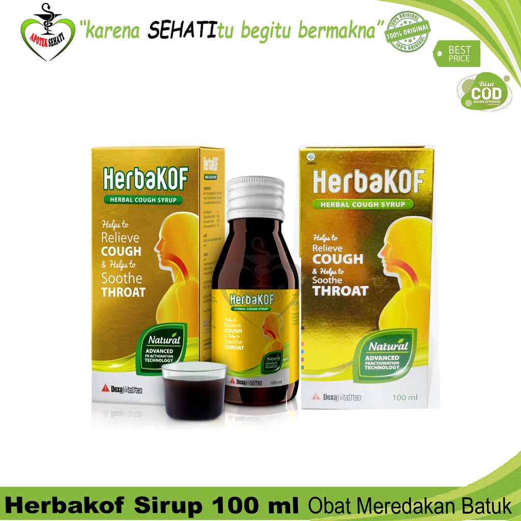 Herbakof Obat Batuk Herbal Batuk Kering Dan Berdahak