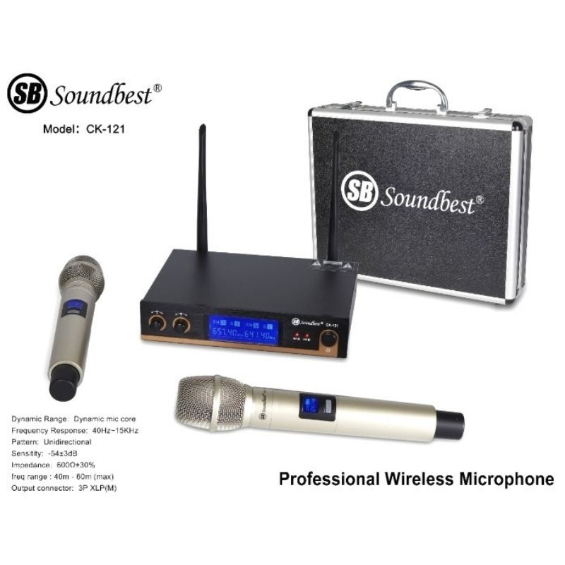 Mic wireless soundbest CK-121.ORIGINAL produk.garansi 2tahun