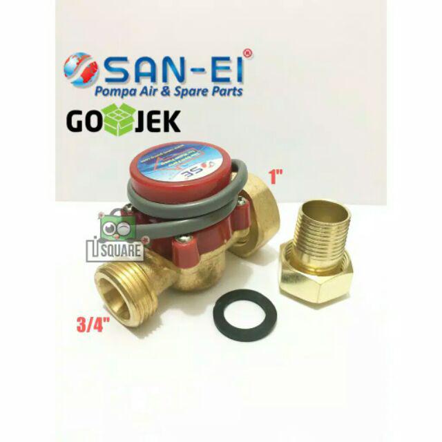 Water Flow Switch / Brass Switch Control San-ei (1 X 1/2 Atau 1 X 3/4)