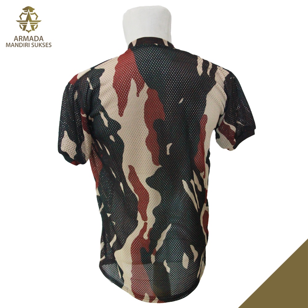 Kaos Loreng Kopassus Jaring - Kaos Kopassus