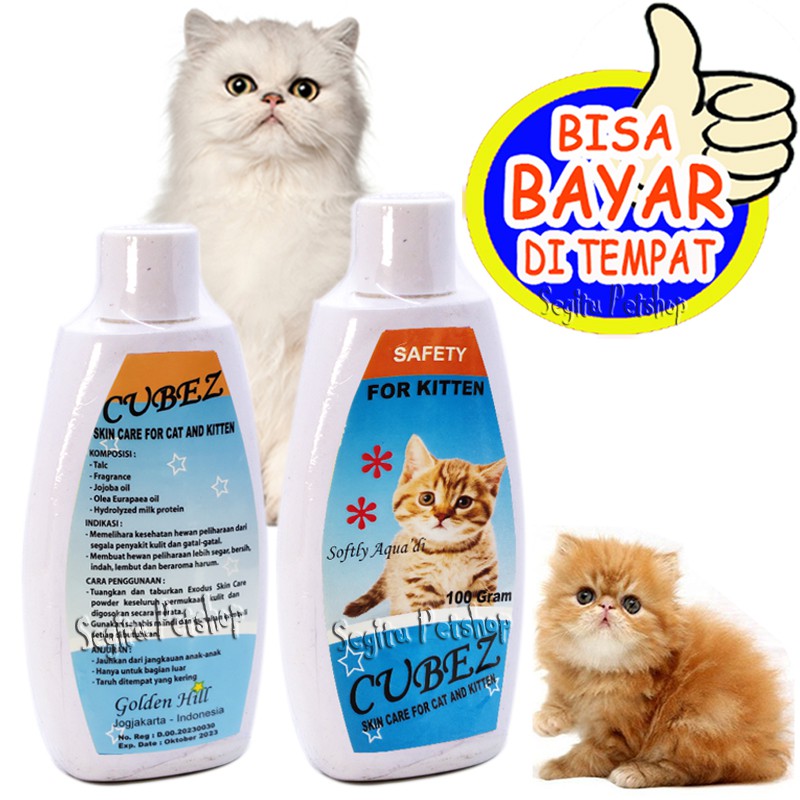 BEDAK JAMUR KUCING ANTI GATAL BAKTERI KITTEN CUBEZ SKIN CARE