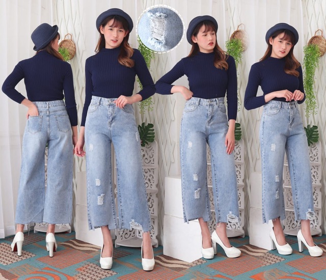 VIERLIN - Jeans 69355 - CELANA KULOT JEANS WANITA