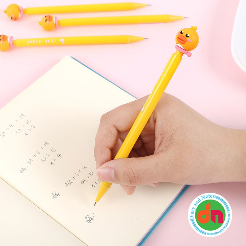 

Pensil Cuddly Duck Cute Mechanical Pencil Motif Bebek