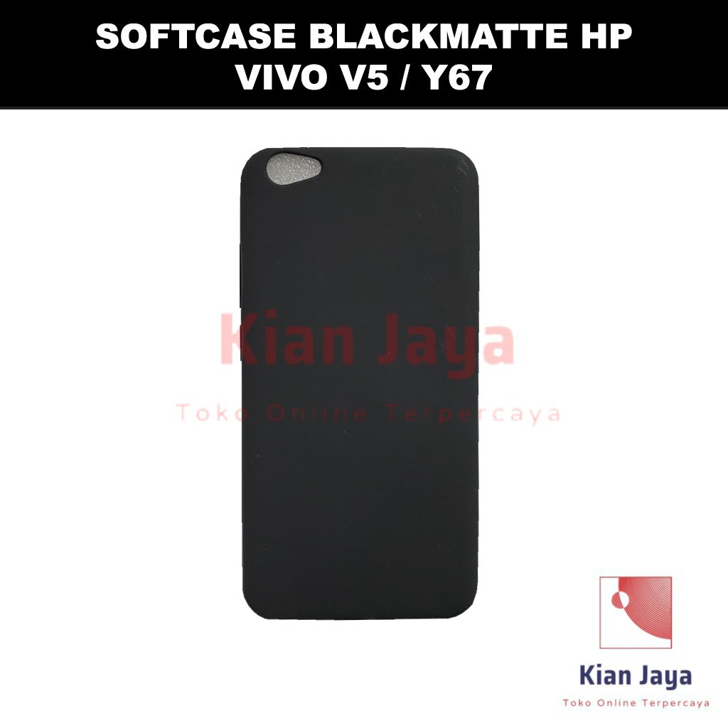 Softcase Blackmatte Handphone Vivo V5 / Y67 Antishock, Casehp, Siliconcase, Slim Design