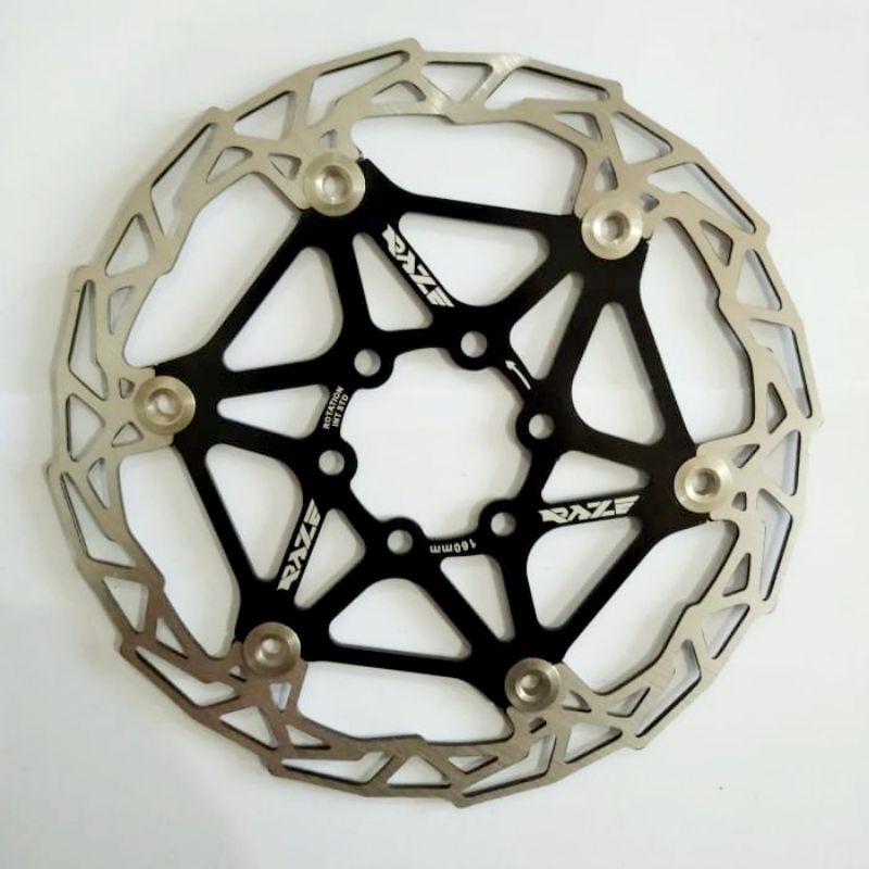 PIRINGAN CAKRAM REM SEPEDA 160mm ROTOR RAZE 01 HITAM SIXBOLT