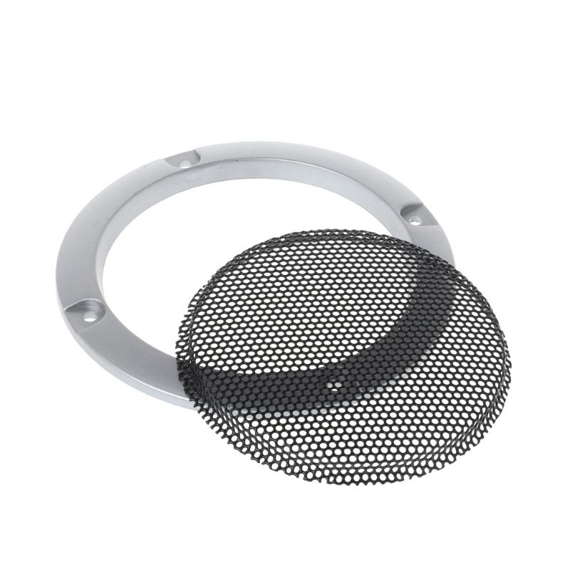 btsg 2PCS Speaker Grills 3&quot; Protective Subwoofer Frame Grille Cover Steel Mesh Decorative Circle DIY Accessories