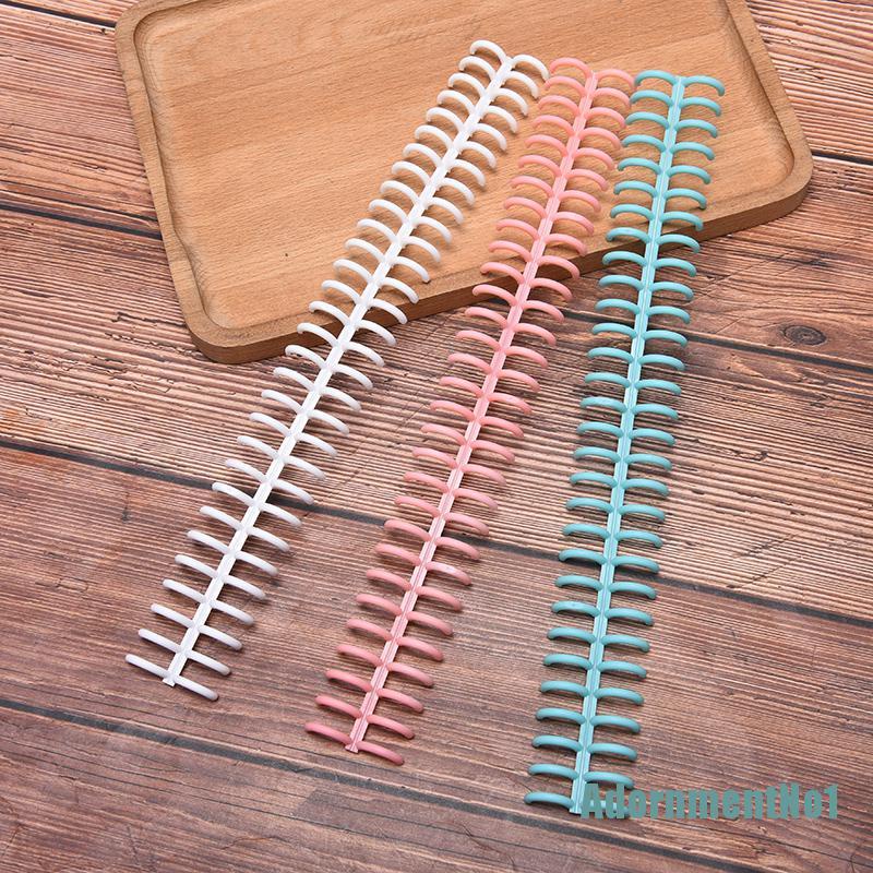 [AdornmentNo1]Plastic 30-Hole Loose Leaf Binders Ring Binding A4 A5 A6 For DIY Paper Notebook