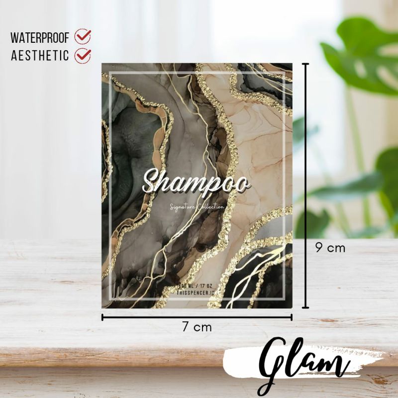 

Sticker Label Sabun Shampoo Aesthetic Glam