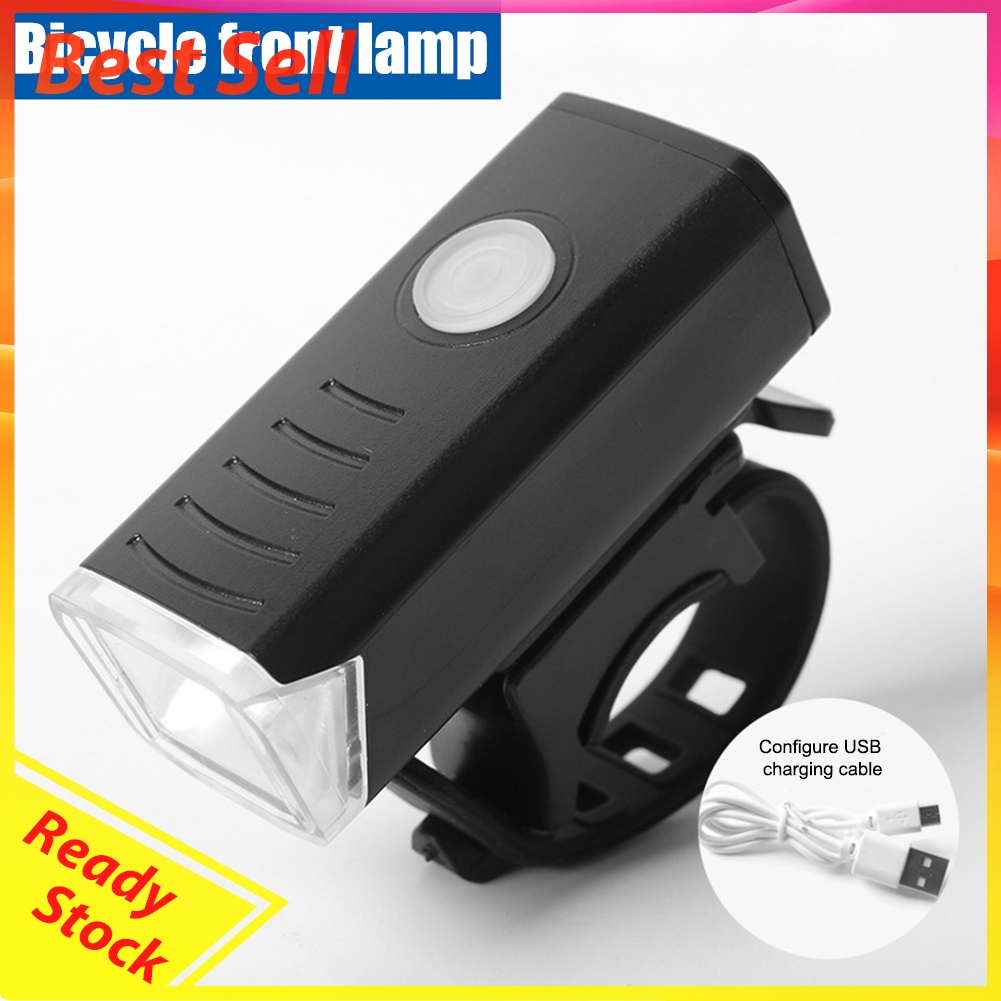 MTB Bike USB Rechargeable Headlight Taillight Set Bicycle Front Back Light