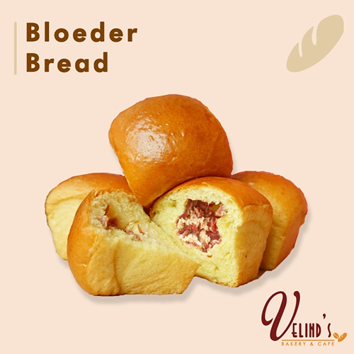 

Bloeder/ Velind's Bakery/ Roti Bluder Keju Daging Asap