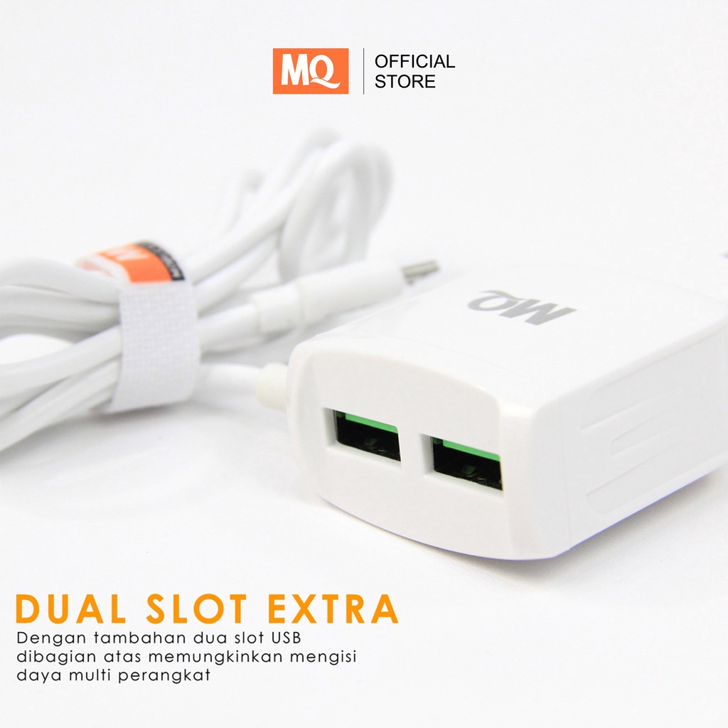 MQ Charger Fast Charging Kabel Micro Original Casan Quick Charge - Garansi 1 Tahun