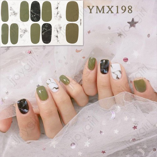 &lt;Jjoygirl&gt;YMX Nail sticker motif / sticker kuku / stiker kuku / nail stiker glitter / stripes design