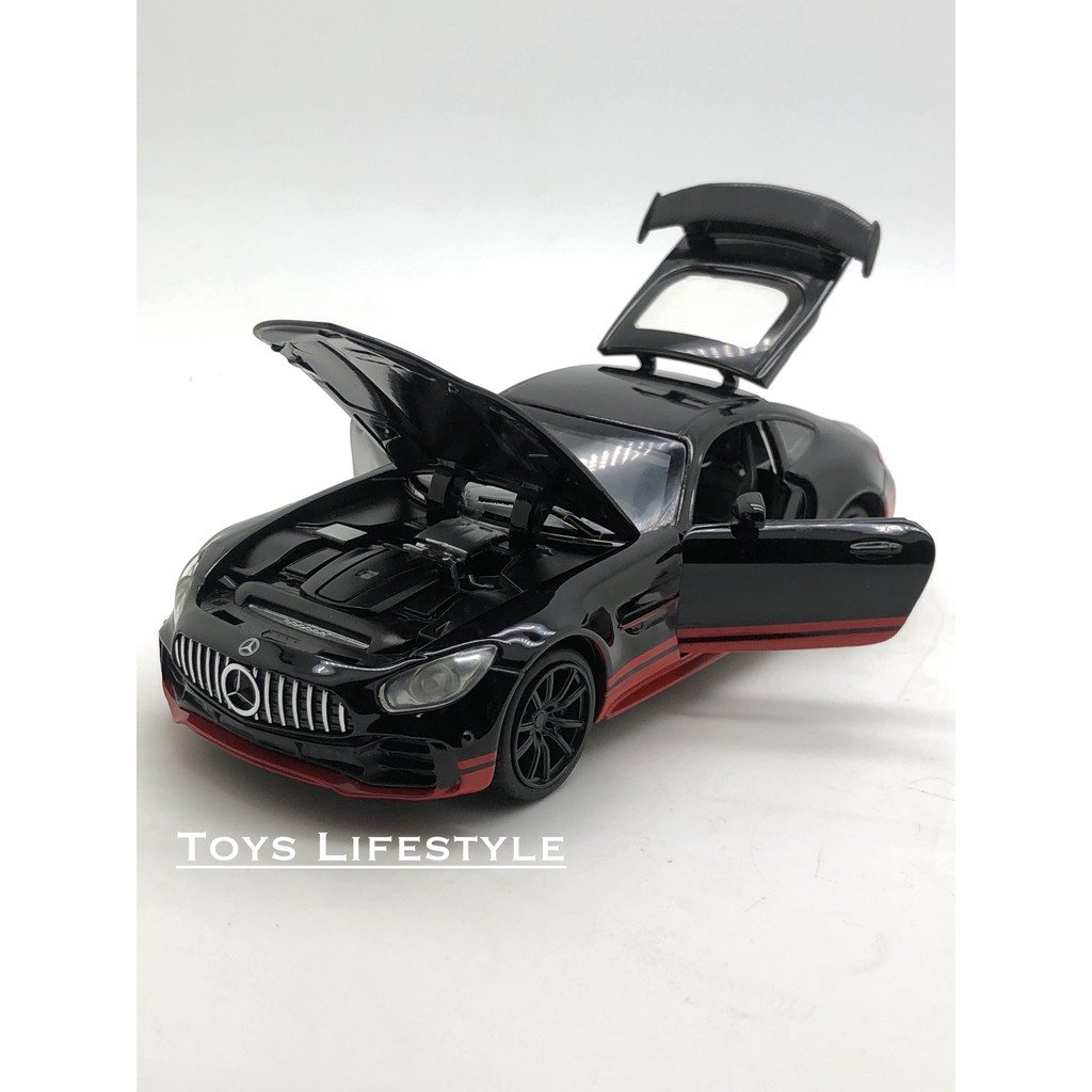 Miniauto Diecast - Mercedes Benz AMG GTR Skala 1:32 (Garis Merah)